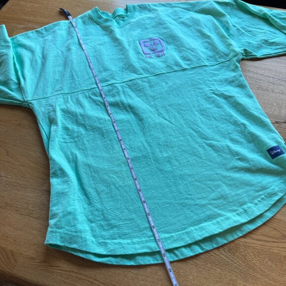 Walt Disney World Glitter Spirit Jersey Little Mermaid Colors Size Small - Picture 14 of 14